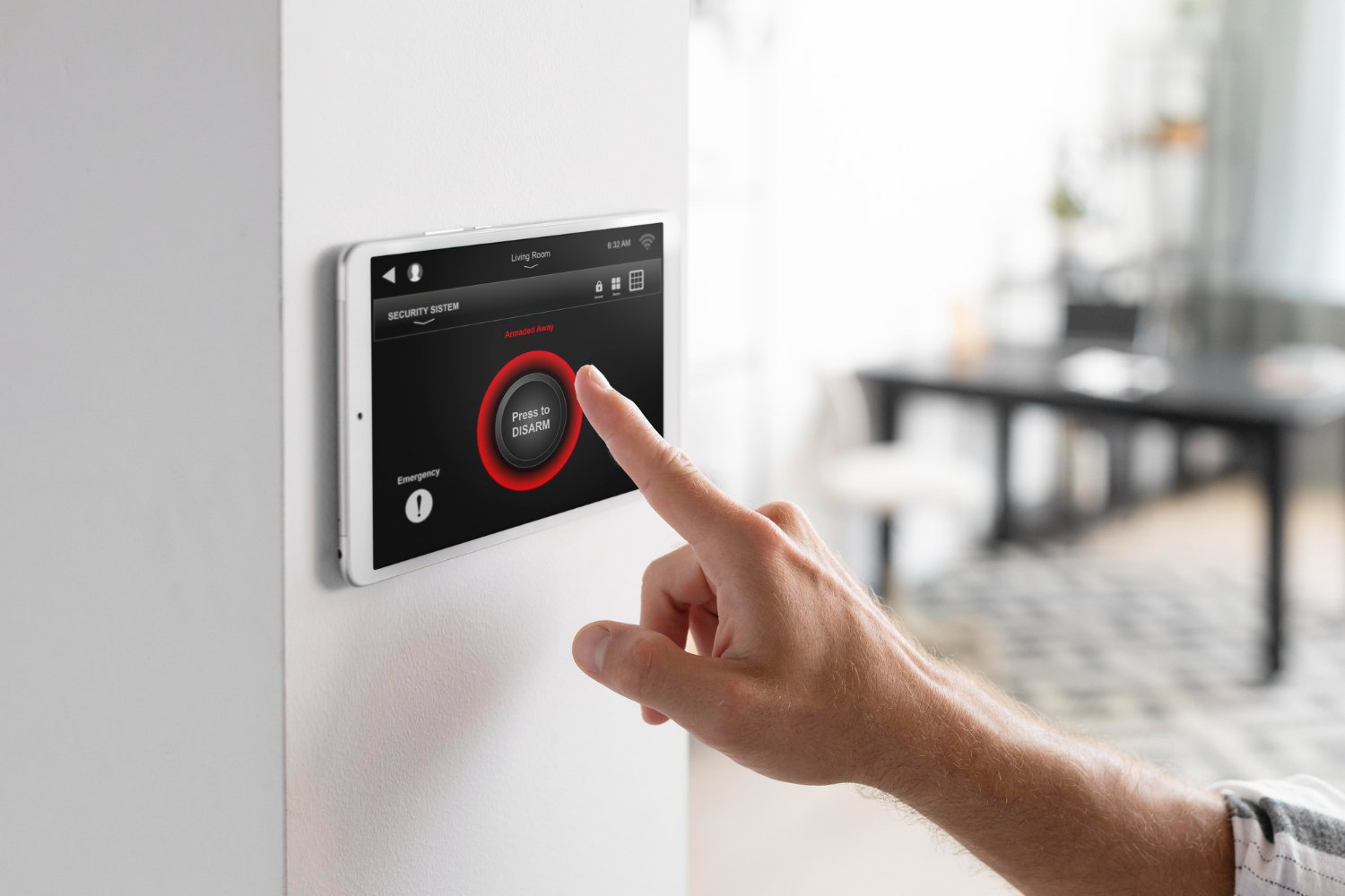 Commande écran tactile alarme maison moderne avec rl-services, installation sécurité connectée dans le Tarn