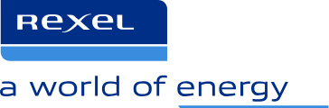 Logo Rexel partenaire de rl-services, électricien professionnel dans le Tarn